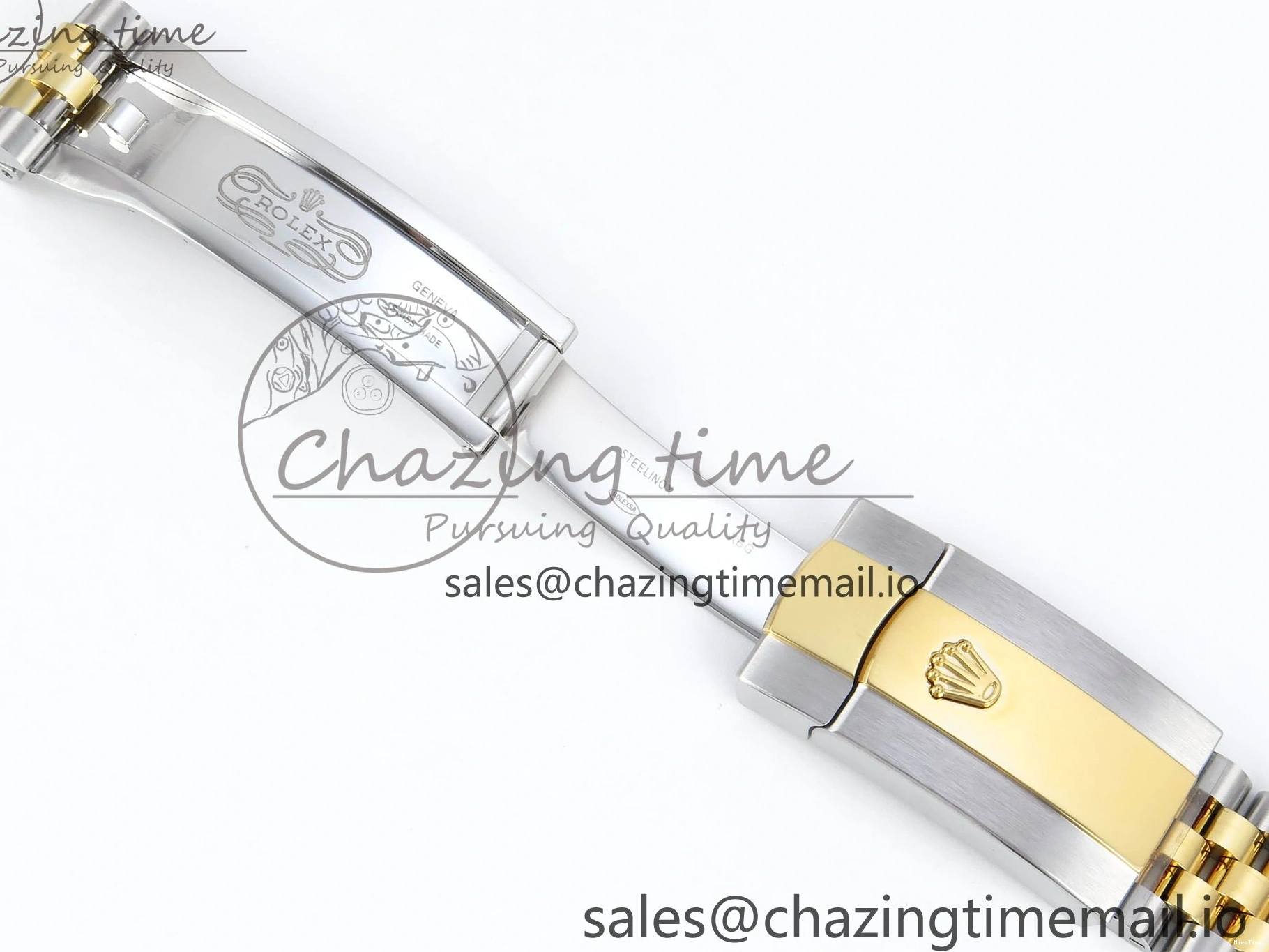 MiroTime 1223 Attractive DateJust 36 126283RBR EWEF Best Edition YG Diamonds Dial on SS YG Jubilee Bracelet A 635